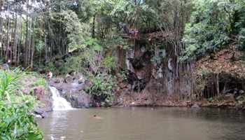 Cliff Jumpers at Kapena Falls