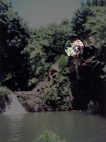 My Brother Jumping Off the Rock at Kapena Falls