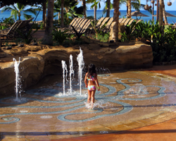Fountain Fun at Disney Aulani Resort