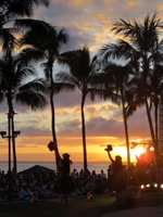 Torch Lighting Ceremony & Free Hula Show Sunset