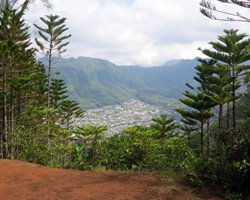 View of Manoa Valley from Waahila Ridge