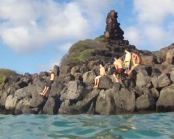 Swimming Below Pele's Chair