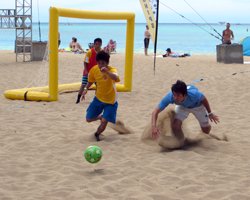 Sand Soccer at Duke's Oceanfest on Waikiki Beach